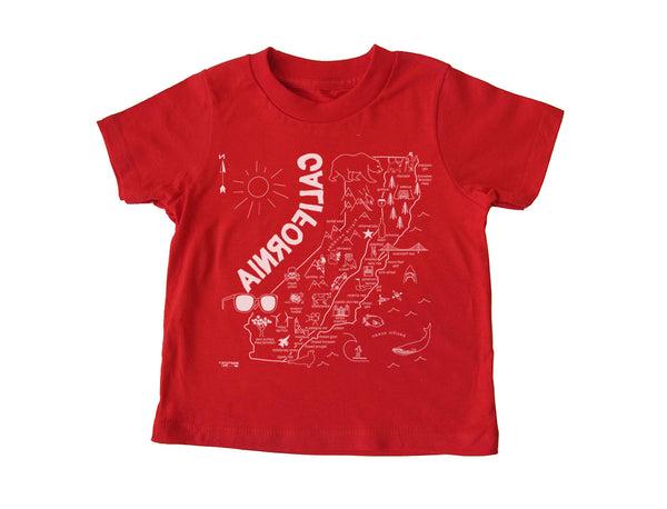California Toddler Tee in Red