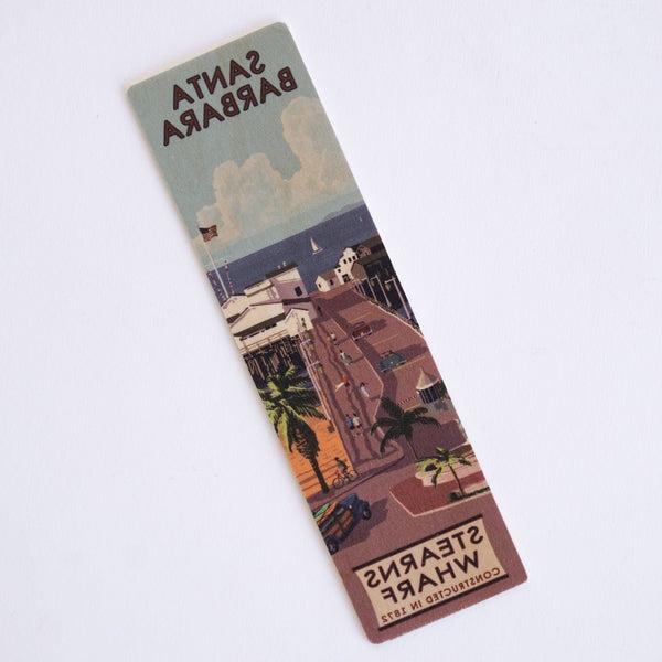 Stearns Wharf Santa Barbara Wood Bookmark