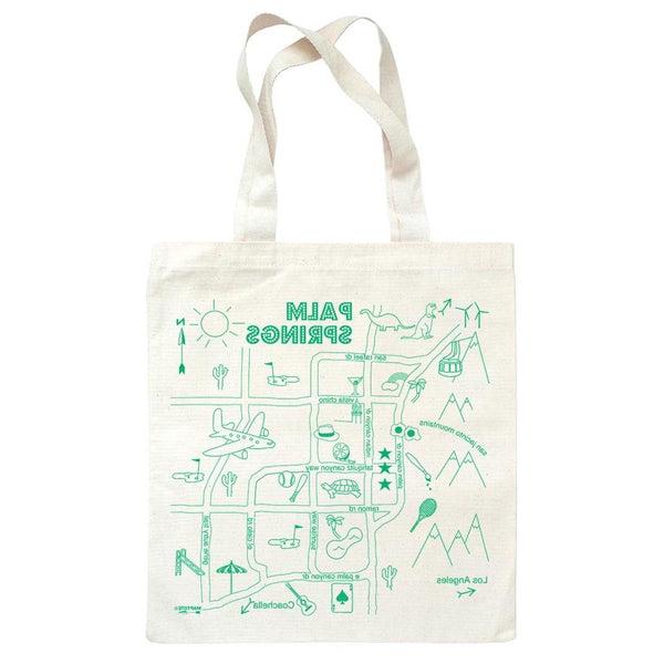 Palm Springs Map Tote